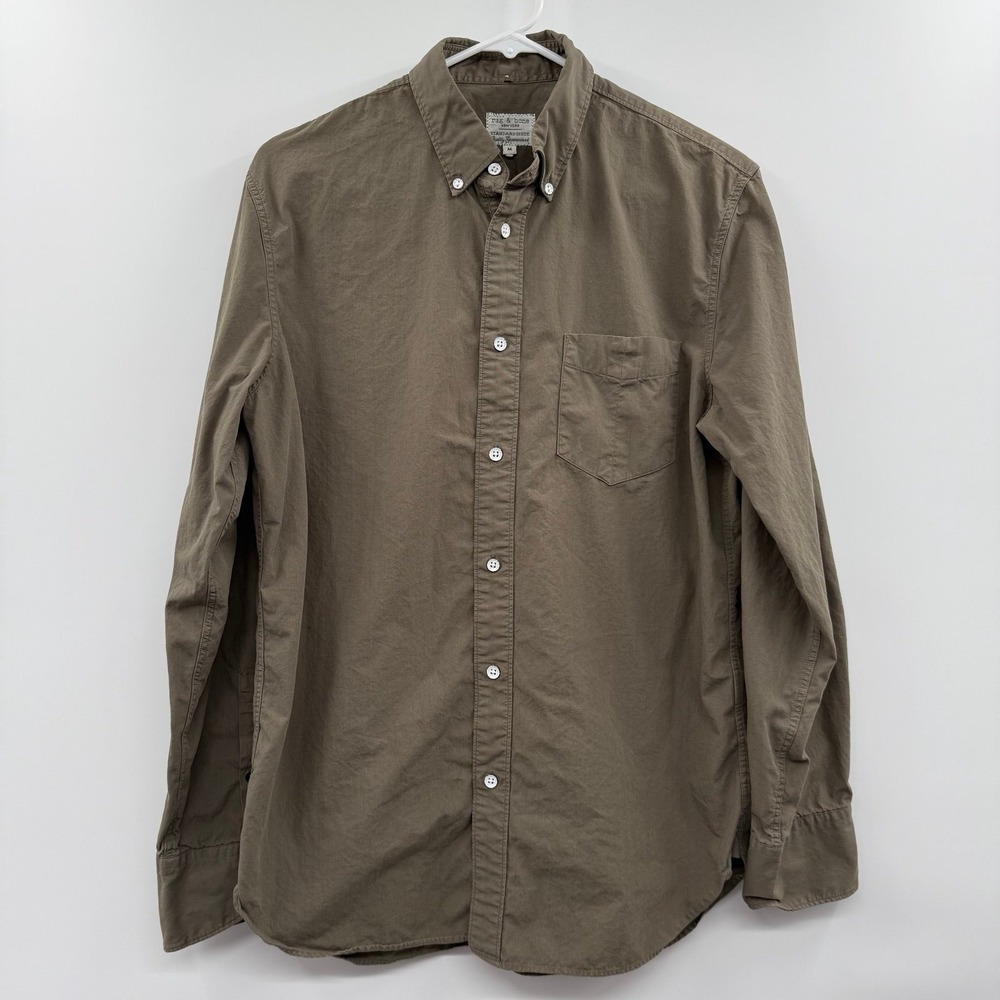 Rag & Bone Shirt Mens medium Solid Standard Issue‎ Button Down Cotton Casual